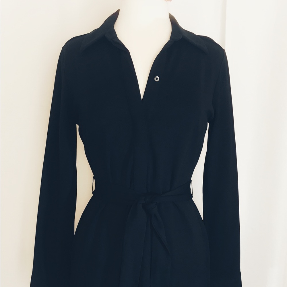 Ann Taylor Black Shirt Dress NWT SZ M